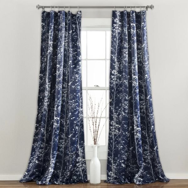 Dark Purple Window Curtain
