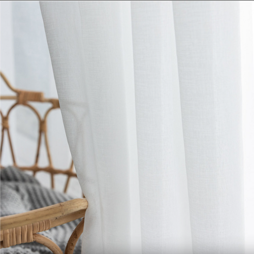 Luxe White Sheer