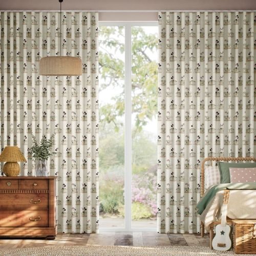 Move Stripe Natural Curtains