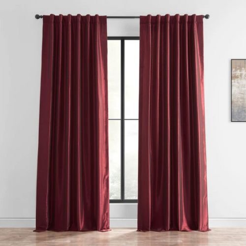 Ruby Vintage Silk Curtains