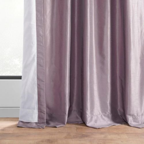 Smokey Plum Silk Curtains