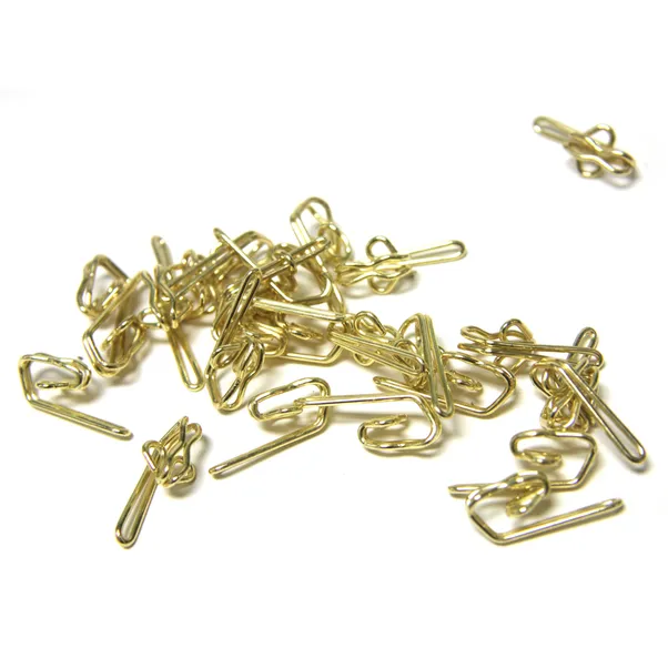Set of 25 Metal Curtain Hooks
