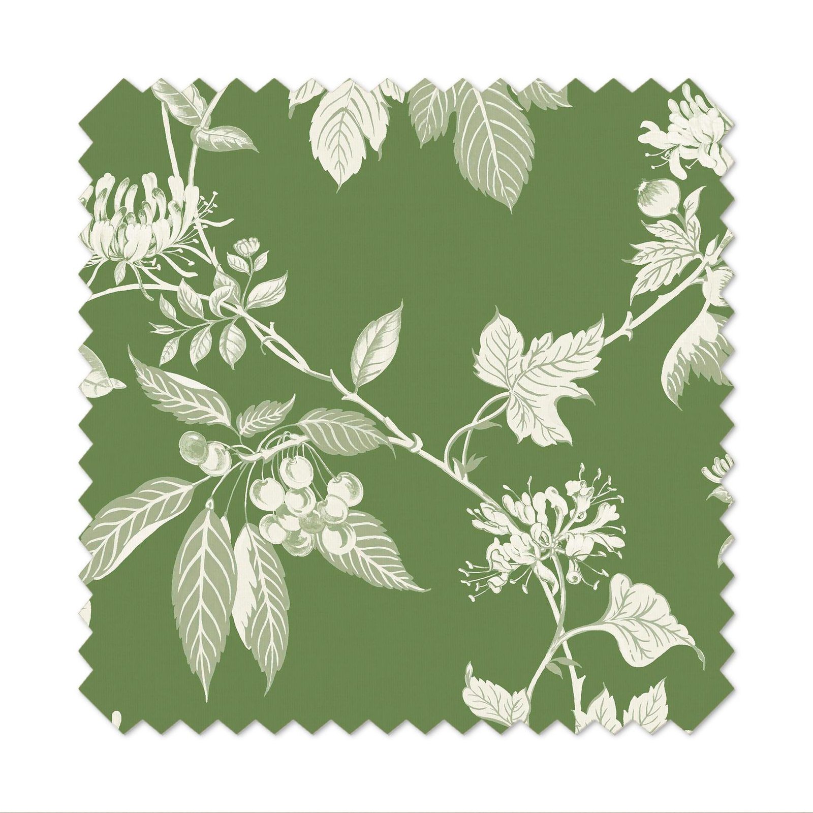 Garden Vine Apple Green Curtain