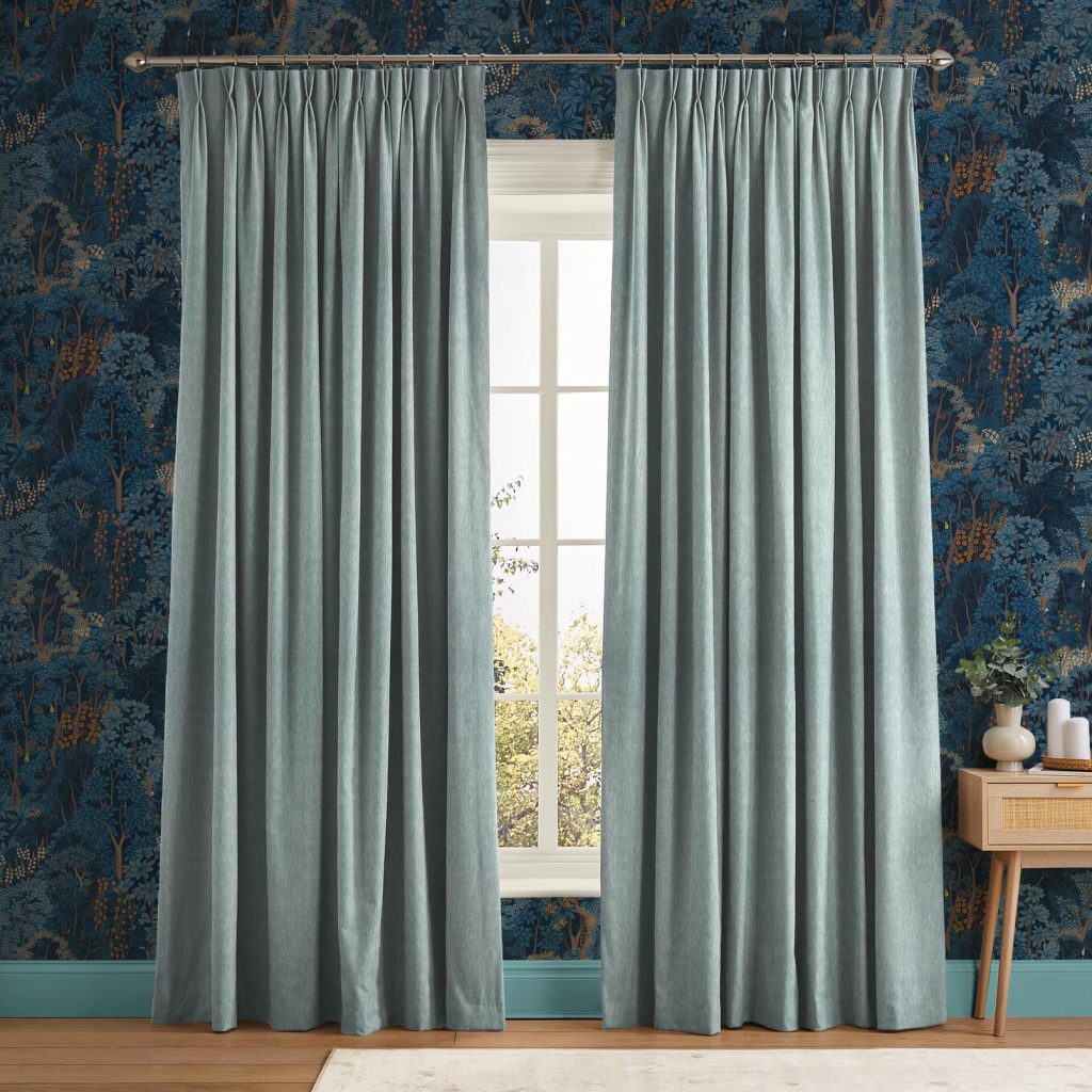 Whitaker Pale Blue Curtain